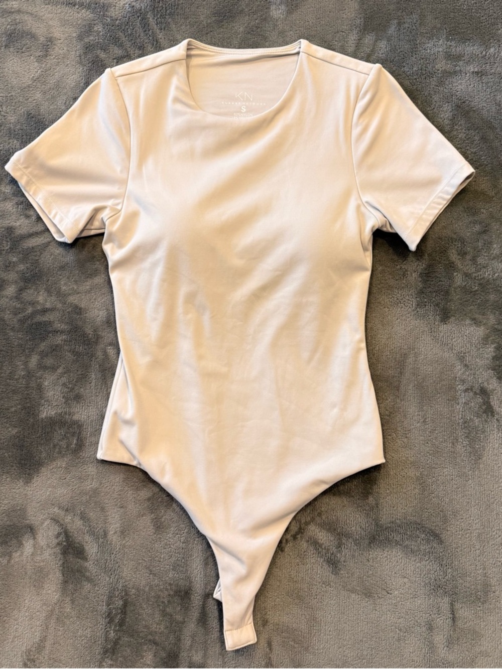 Klassy Network gray Short-Sleeve One-Piece Bodysuit